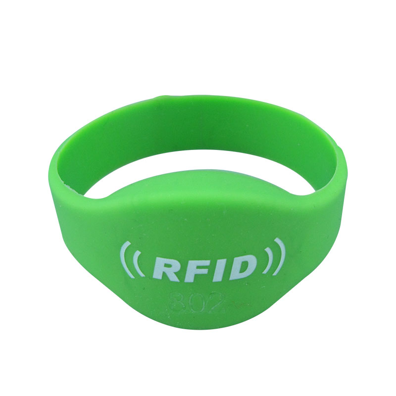 دستبند سیلیکونی RFID ضد آب با فرکانس 125KHZ TK4100