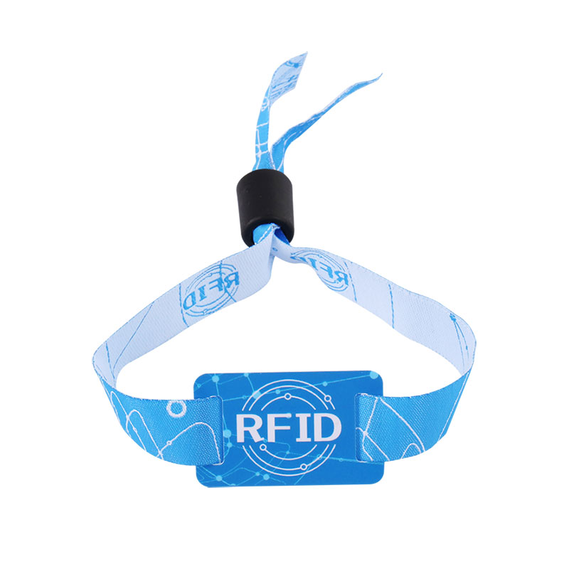 تراشه آی سی 13.56 مگاهرتز دستبند بلیط مجاورتی RFID نایلون مچ بند RFID